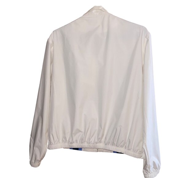 Tory Sport Womens Jacket Size Medium White Full Zip Pockets Microfiber - Picture 7 of 7